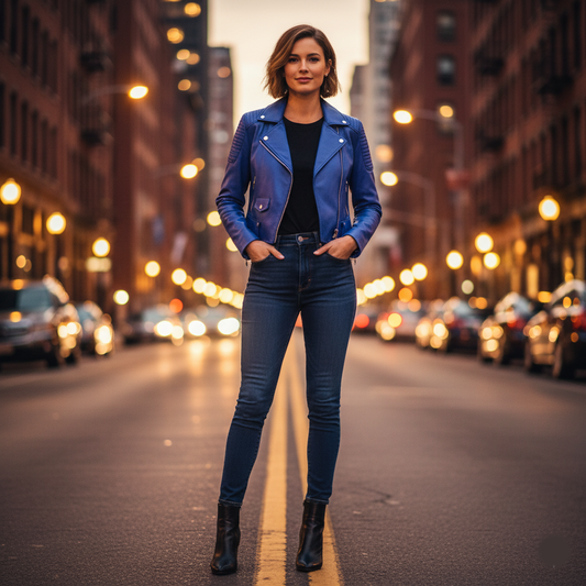 Chic Fitted Leather Jacket