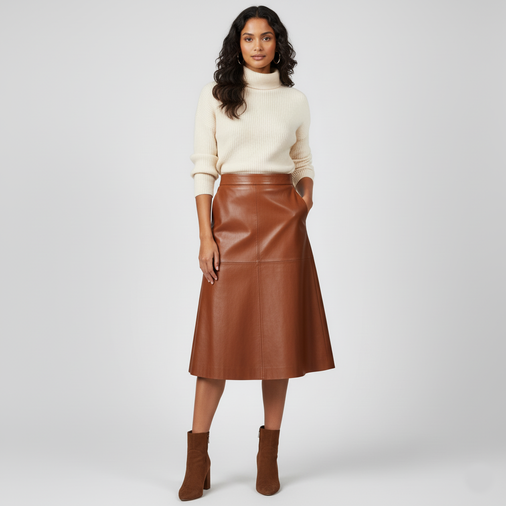 Chic Faux Leather Mini Skirt